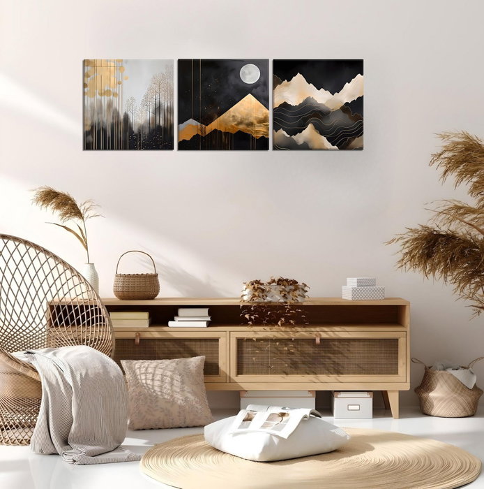 Wallity FAH17 Pintura Decorativa en Lienzo de 3 Piezas (30 x 30 cm) Wallity FAH17 Pintura Decorativa en Lienzo de 3 Piezas (30 x 30 cm)